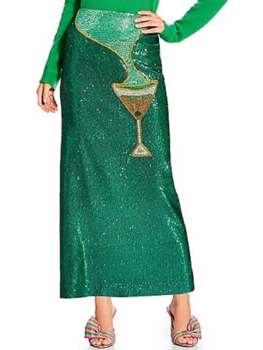 Antonio Melani x The Nat Note Naomi Embellished Martini
Sequin Pencil Midi Skirt - Picture 2 of 7